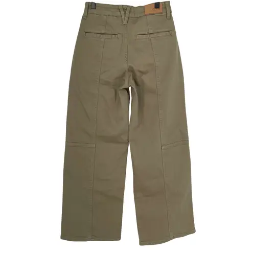 Rails Getty Crop Utility Wide Leg Jean Washed Olive Size 25