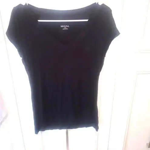 Merona Set 2 grey/black short sleeve v-neck tees M