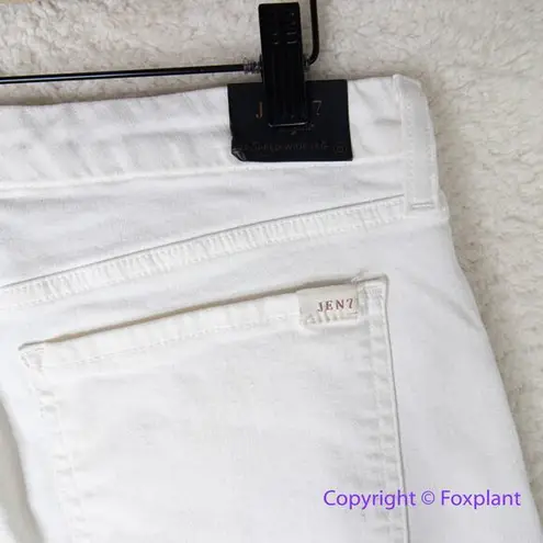 New! Jen 7 by 7 for All Mankind ivory white cropped‎ wide leg jeans, size 12