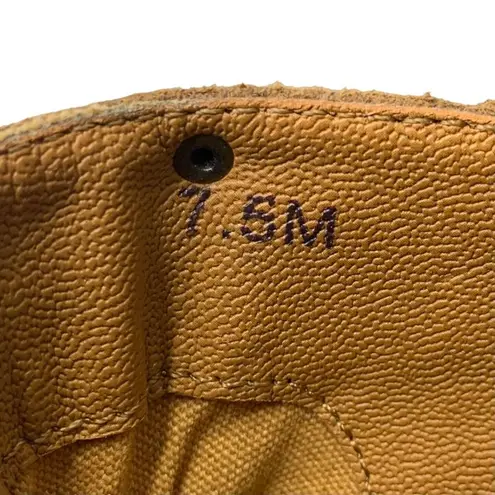 Coconuts by Matisse Buckle Ankle Booties Boots Block Heel Brown Size 7.5 Cowgirl