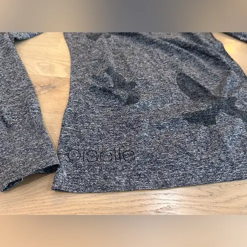 Oiselle Flyt long sleeve black gray size XS