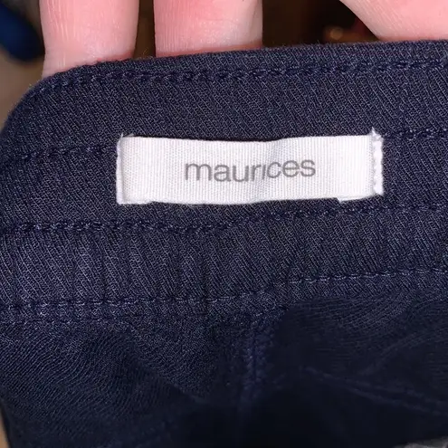 Maurice's  Navy blue lightweight pull On summer shorts