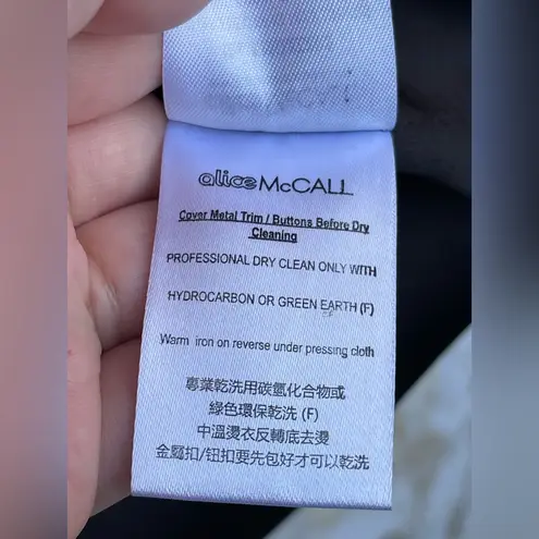 Alice McCALL She's Electric Mini Dress Black Metallic size medium /8