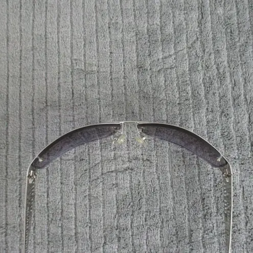 New Divine Eyewear Flirt Chrome/Purple Gradient Sunglasses Women's NWT Silver