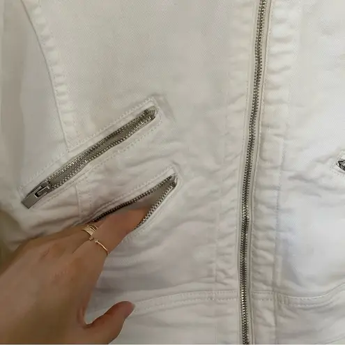 Banana Republic  White Denim Jacket