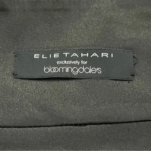 Elie Tahari Pencil Skirt Sleek Minimalist Lined Charcoal Gray 6