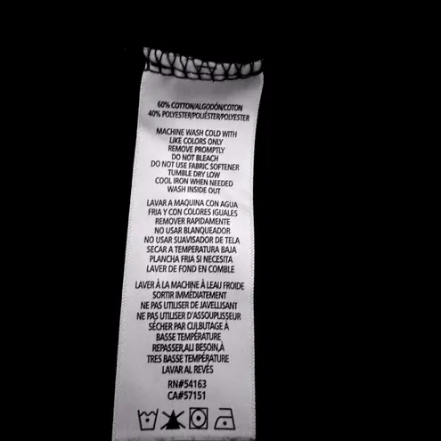 Calvin Klein Jeans Women Black Long Sleeve Crop Crew Neck Pullover Sweatshirt Size M