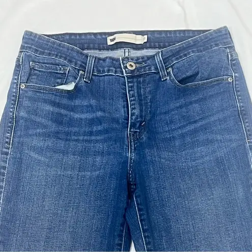 Levi's Levi’s Cuffed Capri Mid Rise Blue Stretch Denim Pants Jeans Sz 10