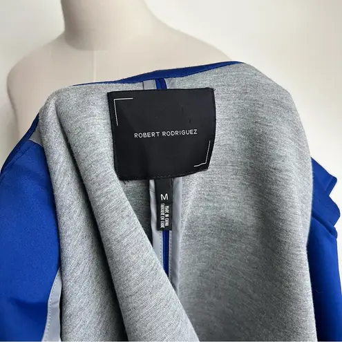 Robert Rodriguez Blue Moto Trench Style Jacket Medium