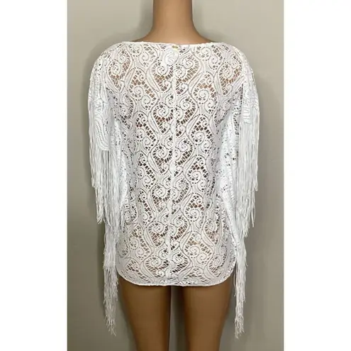 PilyQ New water lily fringe coverup. XXS. Regularly $179
