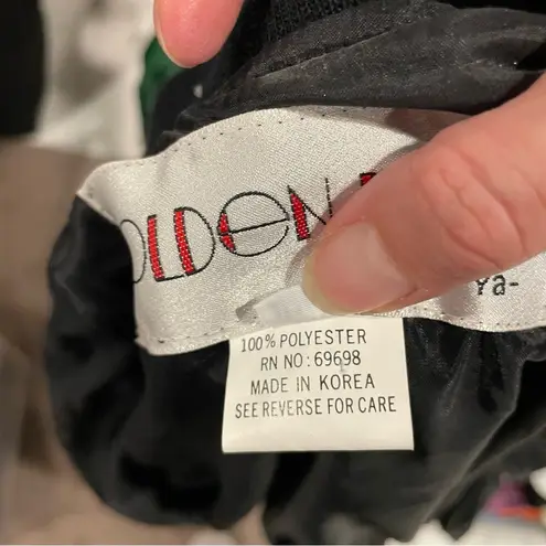 Vintage ultimate 80’s gold metallic studio 54 disco jacket Golden River pockets Size XL