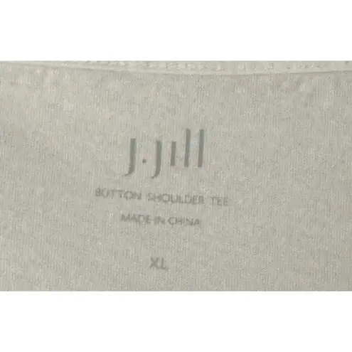 J. JIll Modal Button Shoulder Long Sleeve Top