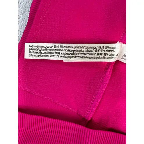 Pink Chloe X Halle Pink Leggings XXL High Waist Crossover Cropped Eyelet Detail