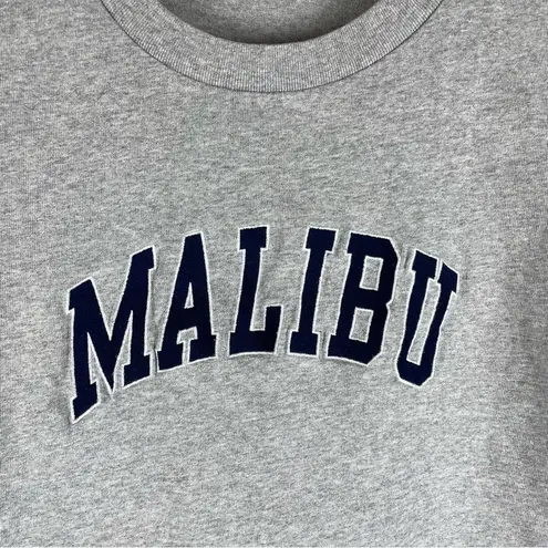 Brandy Melville John Galt Malibu Grey Cropped T-Shirt