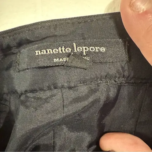 Nanette Lepore  Black Mini Skater Skirt‎