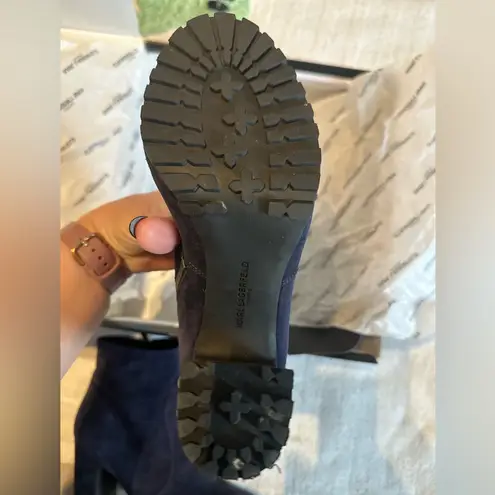 Karl Lagerfeld PARIS LENORE SUEDE BOOT SIZE 8