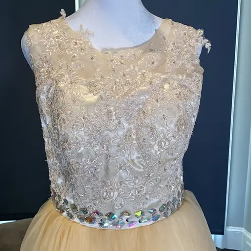 Women’s Short Prom Party Dress Size 6 Yellow