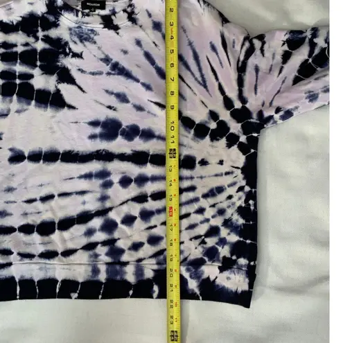 Monrow Bamboo Burst tie dye sweatshirt size small Purple