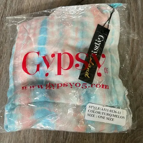 Gypsy 05 Sand Turquoise/Melon Coverup/Wrap One Size