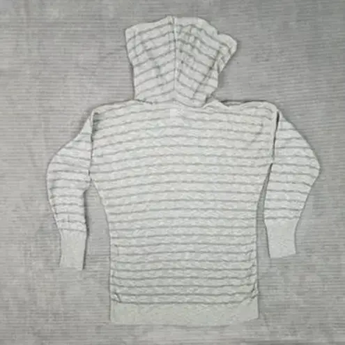 Sweet & Sinful Gray Metallic Thread Cowl Neck Pullover Sweater Women's Large