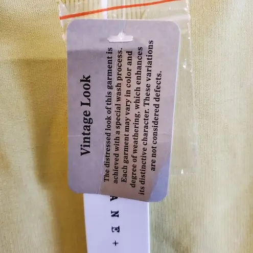 Jane and Delancey Medium vintage look light yellow blouses top