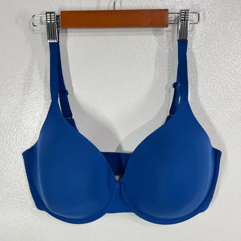 SKIMS Fits Everybody Everyday Bra Blue 36D Smooth Lift Wireless Underwire