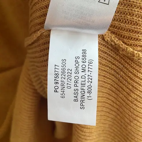 Natural Reflections women’s oversized tunic crew neck mustard yellow sweater M