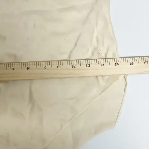 Silk Mirage Vintage Fairycore Silk Teddy Lingerie Bodysuit Embroidery Floral Tan Size XS