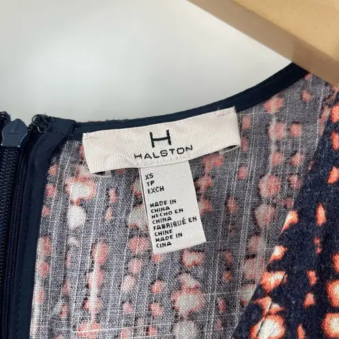 H by Halston Dress Size Extra Small Linen Blend Wrap Sash Tie Waist Sleeveless