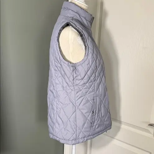 Free Country Women's Light Gray Reversible Quilted/plush Vest
