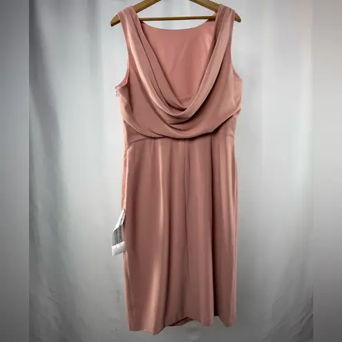 Dress the Population NWT Mackenna Sleeveless Midi Dress in Blush Pink Size XXL