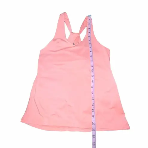 Athleta  Women Tank Top Racer Back Twist Keyhole XXS Coral Peach Athletic Top