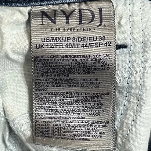 NYDJ Jeans Bailey Relaxed Straight Leg High Rise Lift Tuck Technology Size 8