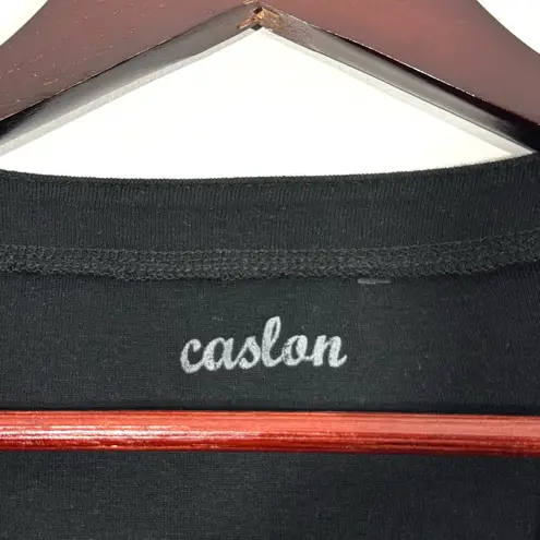 Caslon Pima Cotton Blend Black Cardigan