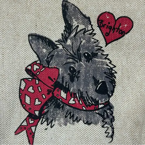 Brighton  Scottie Dog Graphic Design Canvas Crossbody Purse - Image 8