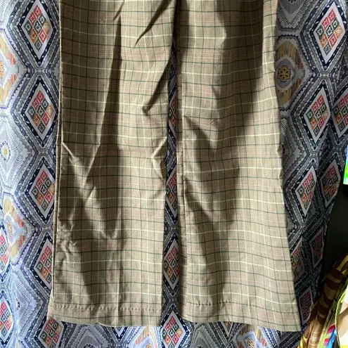 plaid wide leg pants Size 10