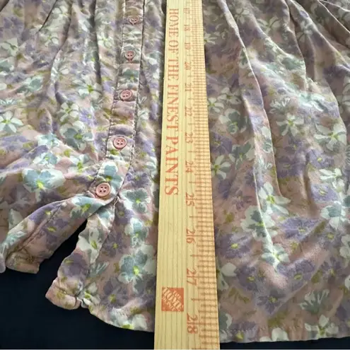 Hesperus Pink and Purple Floral Short Sleeve V-Neck Mini Sundress