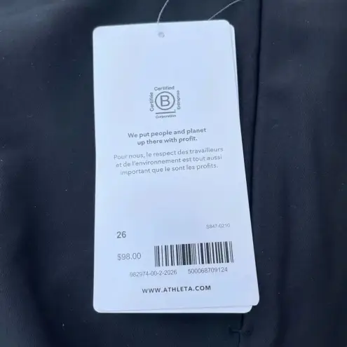 Athleta  Stellar Tights size 26 Black Womens Plus NEW Pull on Travel Work Comfy