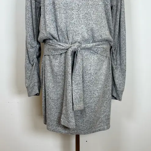 Splendid  ‘Addison’ Jersey Mini Dress Heather Grey Belted Women’s Size Large