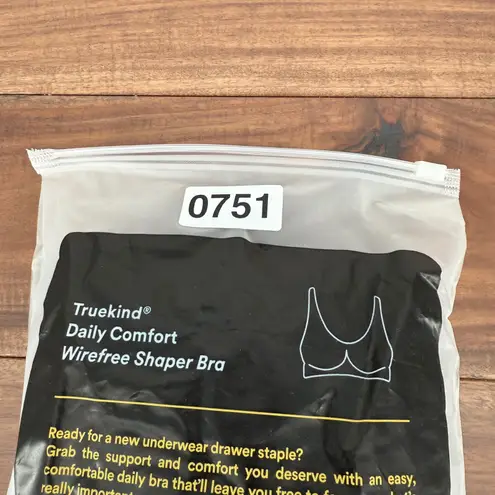 Truekind Daily Comfort Wirefree Shaper Bra Black Size L Size L