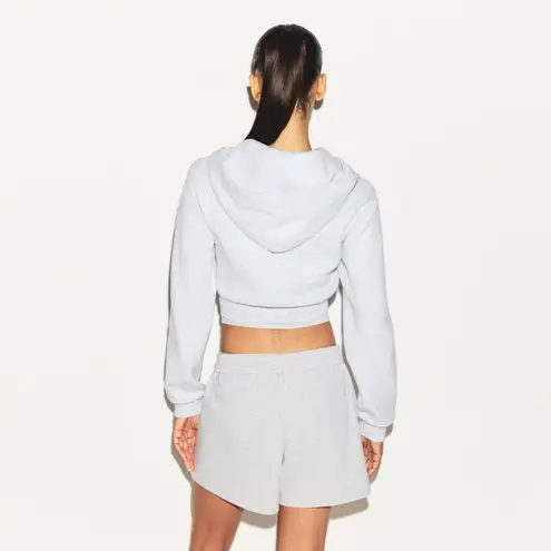 SKIMS Cotton Jersey Classic Short in Light Heather Grey, Size Small