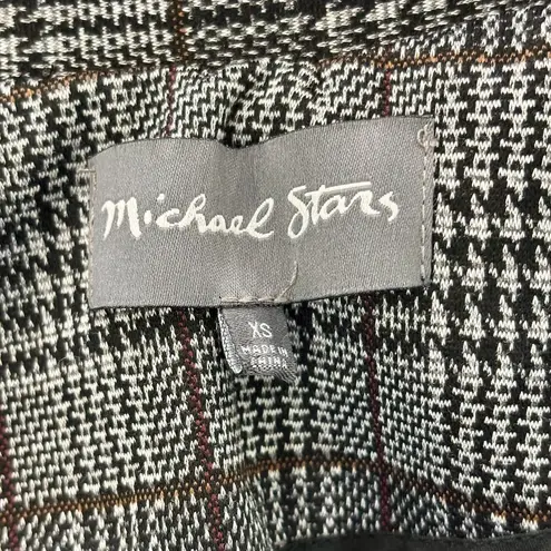 Michael Stars Revolve Size XS Gray Plaid Ponte Crombie Double Breast Jacket $288