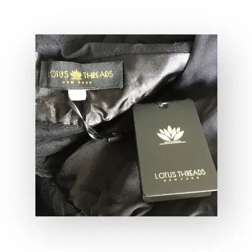 Lotus Threads new 𑁍 Lace Romper Overlay Gown Cocktail Maxi Dress 𑁍 Edgy Chic