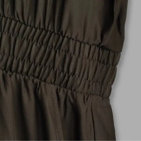 New ATM Women's Black Charmeuse Silk Jumpsuit Size L