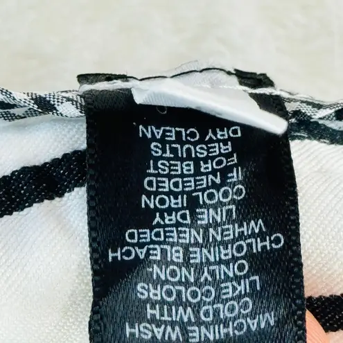 Express Design Crop Pants Womens Sz 0 White Black Plaid Classic Business Casual