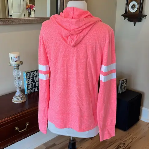 DC Comics Superman Jacket Bright Coral Comfy Hooded Zip New