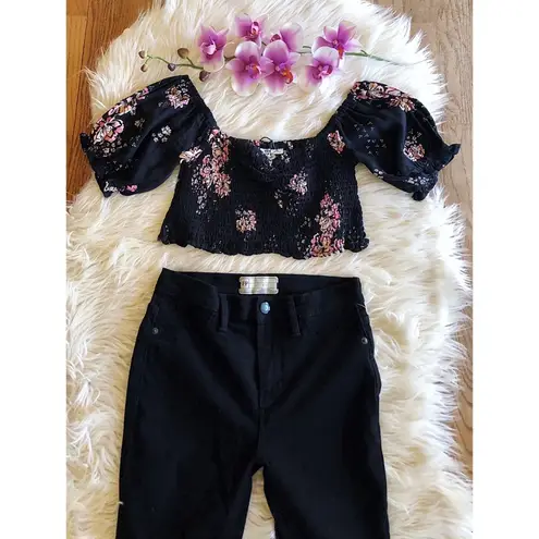 Somedays Lovin NWT Black Off The Shoulder Crop Top