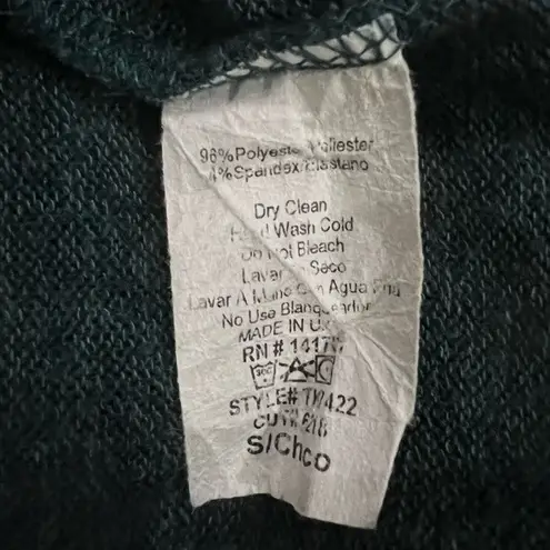 1.4.3. Story by Line Up 143 Story dark green off shoulder long sleeve sweater with cutouts size small - Image 5