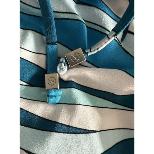 Michael Kors  Cyan Blue Swim Cover Dress Large