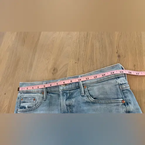 Mother Denim teaser the denim roll short on my knees blue denim size 27